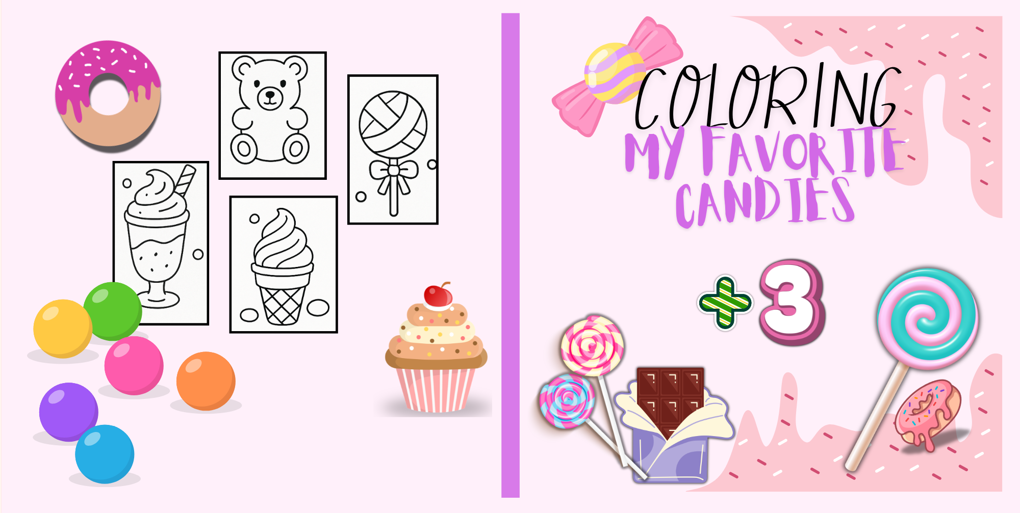Coloring my favorite candies